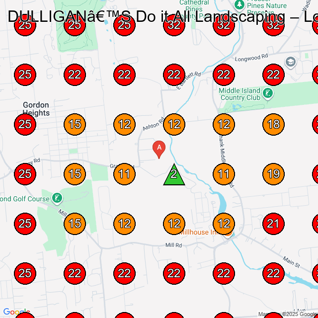 DULLIGANâ€™S Do it All Landscaping GeoGrid visibility map for Landscape Designer in None